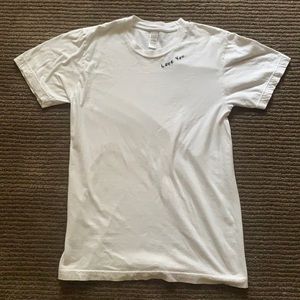 Embroidered love you t shirt